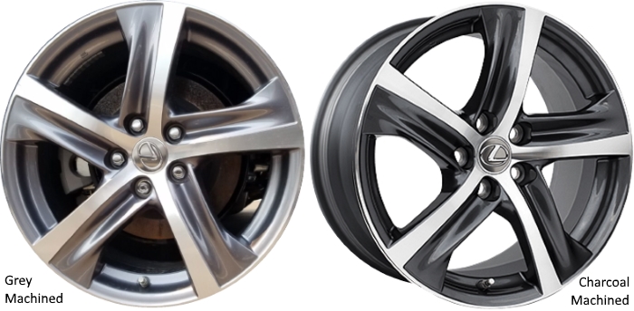 ALY74355U/74364 Lexus IS Turbo, IS300, IS350 Wheel/Rim Charcoal Machined  #4261153540