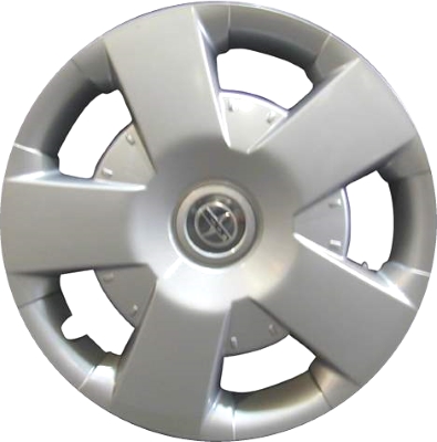 Scion xA 2004-2005, Scion xB 2004-2005, Plastic 5 Spoke, Single Hubcap or Wheel Cover For 15 Inch Steel Wheels. Hollander Part Number H61127.