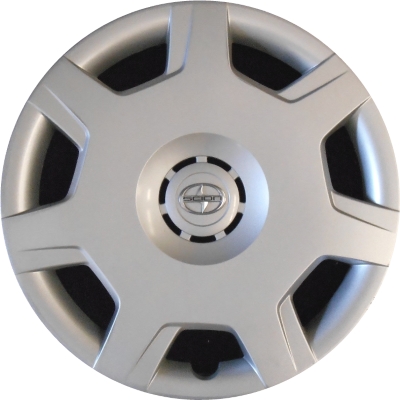 Scion xB 2008-2015, Scion xD 2008-2014, Plastic 7 Spoke, Single Hubcap or Wheel Cover For 16 Inch Steel Wheels. Hollander Part Number H61152.