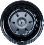 STL2354U45/85404 Mercedes-Benz 3500 Super Single Front Wheel Steel Black #90746014800940