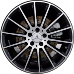 ALY65577U45 Mercedes-Benz A35 Wheel/Rim Black Machined #17740119007X23