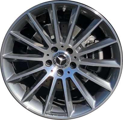 Mercedes-Benz GLA250 2018-2020 multiple finish options 19x8 aluminum wheels or rims. Hollander part number ALY85580A/U, OEM part number 15640128007X72, 15640128007X21.