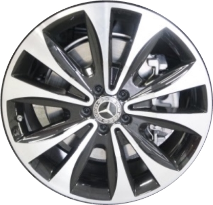Mercedes-Benz GLS450 2019 charcoal machined 20x8.5 aluminum wheels or rims. Hollander part number ALY85297U35/85638, OEM part number Not Yet Known.