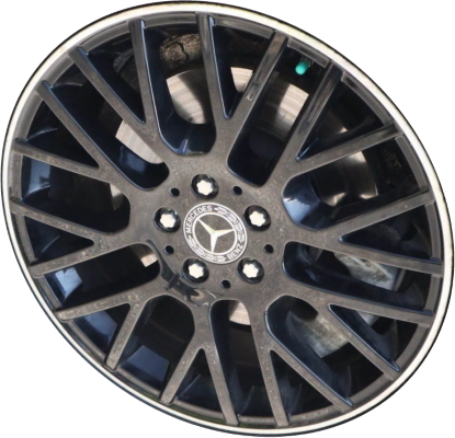 Mercedes-Benz GLE350 2020-2023, GLE450 2020-2023 powder coat silver or black 19x8 aluminum wheels or rims. Hollander part number 85753U/65552, OEM part number 16740121007X72, 16740121007756.