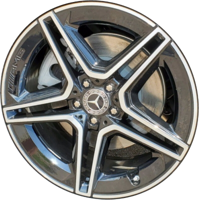 Mercedes-Benz GLE350 2020-2023, GLE450 2020-2023, GLE53 2022-2023, GLE580 2020-2023 grey or black machined 20x9 aluminum wheels or rims. Hollander part number 85758U/85760, OEM part number 16740132007X23, 16740132007X44.