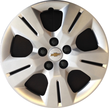 Chevrolet Trax 2013-2020, Plastic 5 Double Spoke, Single Hubcap or Wheel Cover For 16 Inch Steel Wheels. Hollander Part Number H3998.