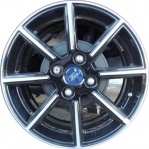 ALY10009U45/10008 Ford Fiesta Wheel/Rim Black Machined #FE8Z1007A