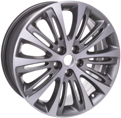 Buick Envision 2016-2018 grey machined 19x7.5 aluminum wheels or rims. Hollander part number ALY4807, OEM part number 84193511, 23283742.