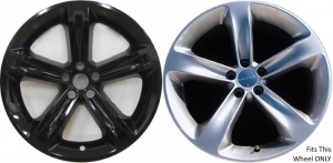 IMP-2252GB Dodge Challenger, Charger Black Wheel Skins (Hubcaps/Wheelcovers) 20 Inch Set