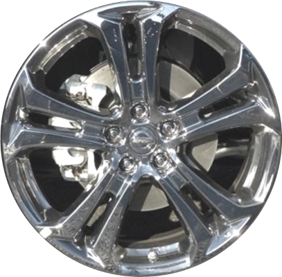 Nissan Murano 2015-2019 chrome 20x7.5 aluminum wheels or rims. Hollander part number ALY62731, OEM part number 403005AA4A.