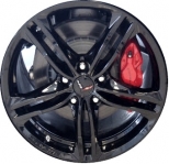 ALY5730U46/5733 Chevrolet Corvette Wheel/Rim Black Painted #22959757