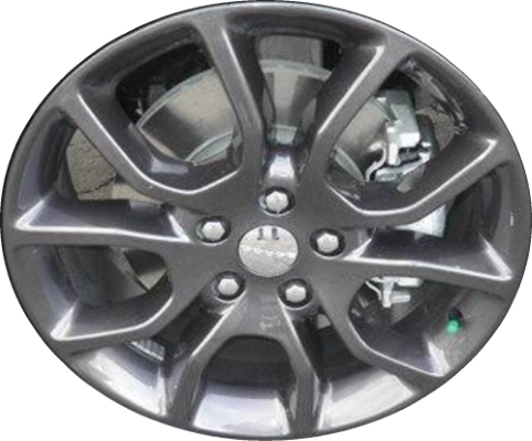 Dodge Durango 2016-2018, Grand Cherokee 2020-2021 powder coat charcoal 20x8 aluminum wheels or rims. Hollander part number 2570U35, OEM part number 5XK97MALAA.