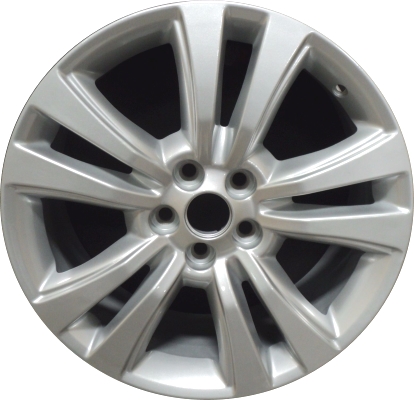 Lincoln MKX 2016-2018 powder coat silver 18x8 aluminum wheels or rims. Hollander part number ALY10071, OEM part number FA1Z1007A.