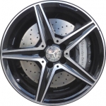 ALY85445 Mercedes-Benz C43, C450 Wheel/Rim Black Machined #2054014800