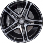 ALY85493 Mercedes-Benz GLE43, GLE450 Wheel/Rim Black Machined #2924012100