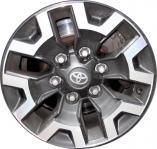 ALY75189 Toyota Tacoma Wheel/Rim Charcoal Machined #4261104160