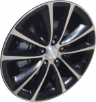 ALY4111U45/4782 Buick Verano Wheel/Rim Black Machined #23405363