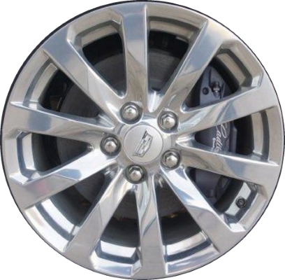 Cadillac ATS 2017-2018 polished 17x8 aluminum wheels or rims. Hollander part number ALY4788U80/4789, OEM part number 23489521.