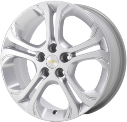 Chevrolet Bolt 2017-2021 powder coat hyper silver 17x6.5 aluminum wheels or rims. Hollander part number ALY5813U20/5814, OEM part number 42622154.