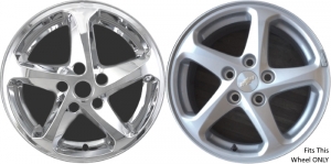 IMP-394X Chevrolet Malibu Chrome Wheel Skins (Hubcaps/Wheelcovers) 16 Inch Set
