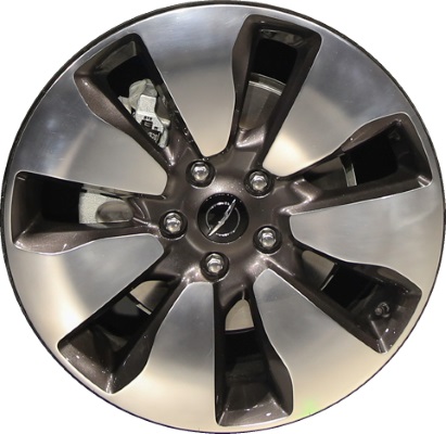 Chrysler Pacifica 2017-2020 charcoal polished 18x7.5 aluminum wheels or rims. Hollander part number ALY2595U90, OEM part number 5SQ161STAA, 5SQ161STAB.