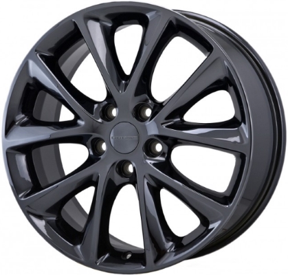 Dodge Durango 2016-2018 powder coat black 20x8 aluminum wheels or rims. Hollander part number ALY2496U45/2574, OEM part number Not Yet Known.