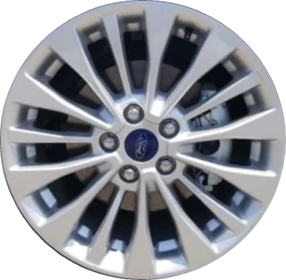 Ford C-Max 2017-2018 powder coat silver 17x7 aluminum wheels or rims. Hollander part number ALY10105U20, OEM part number HM5Z-1007-A.