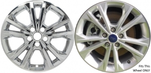 IMP-414X/788PC Ford Escape Chrome Wheel Skins (Hubcaps/Wheelcovers) 17 Inch Set