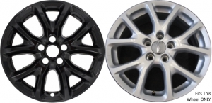 IMP-382BLK/7913GB Jeep Cherokee Black Wheel Skins (Hubcaps/Wheelcovers) 17 Inch Set