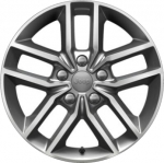 ALY9164U90HH Jeep Grand Cherokee Wheel/Rim Grey Polished #5XK991STAA