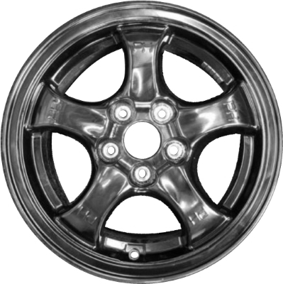 KIA Niro 2017-2022 powder black 16x6.5 aluminum wheels or rims. Hollander part number ALY74765U, OEM part number 52910-G5140.