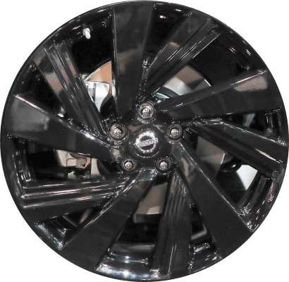 Nissan Murano 2016-2019 powder coat black 20x7.5 aluminum wheels or rims. Hollander part number ALY62707U45/62760, OEM part number 403009UC3A.