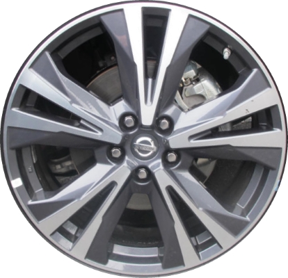 Nissan Pathfinder 2017-2020 charcoal machined 20x7.5 aluminum wheels or rims. Hollander part number ALY62743U30, OEM part number 403009PF8A.