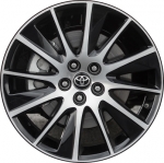 ALY75215U45 Toyota Highlander Wheel/Rim Black Machined #426110E470