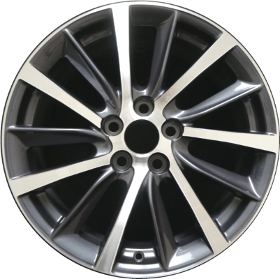 Toyota Highlander 2017-2019 charcoal machined 18x7.5 aluminum wheels or rims. Hollander part number ALY75214, OEM part number 426110E450.