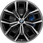 ALY86363 BMW X3, X4 Wheel/Rim Charcoal Machined #36116877336