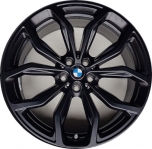 ALY86355 BMW X3, X4 Wheel/Rim Black Painted #36116881208