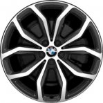 ALY86360 BMW X3, X4 Wheel/Rim Charcoal Machined #36116877330