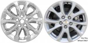 IMP-409X/7018PC Chevrolet Equinox Chrome Wheel Skins (Hubcaps/Wheelcovers) 17 Inch Set