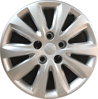 Chrysler Pacifica 2017-2022, Chrysler Voyager 2020-2022, Plastic 10 Spoke, Single Hubcap or Wheel Cover For 17 Inch Steel Wheels. Hollander Part Number H8056.