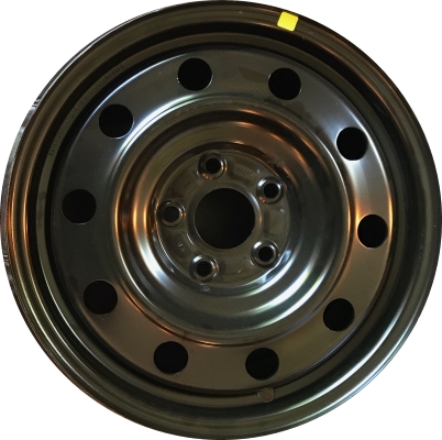 Chrysler Pacifica 2017-2022, Voyager 2020-2024 powder coat black 17x7.5 steel wheels or rims. Hollander part number STL2620, OEM part number 4726534AA.