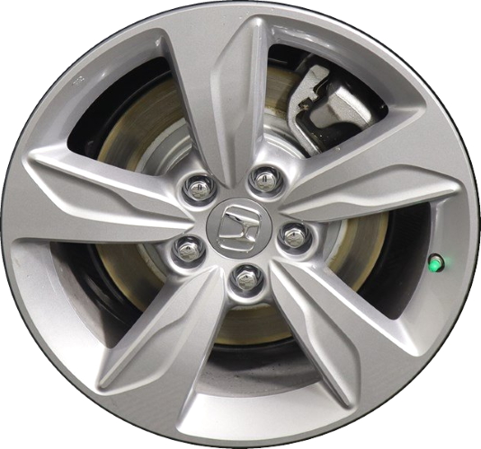 Honda Odyssey 2018-2024 powder coat medium silver 18x7.5 aluminum wheels or rims. Hollander part number ALY64119U20, OEM part number 42700-THR-A11.
