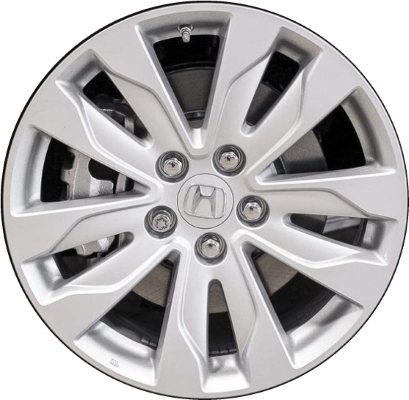 Honda Odyssey 2018-2022 powder coat silver 18x7.5 aluminum wheels or rims. Hollander part number ALY64118U20, OEM part number 42700-THR-A01.