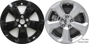 IMP-7017GB Jeep Compass Black Wheelskins (Hubcaps/Wheelcovers) 17 Inch Set
