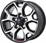 ALY9218U90 Jeep Wrangler Wheel/Rim Black Polished #6BZ391XFAA