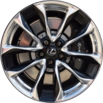 ALY74362 Lexus LC500, LC500h Wheel/Rim Black Polished #4261111110