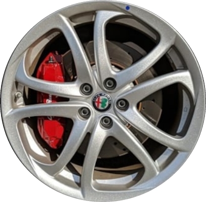Alfa Romeo 4C 2019 powder coat silver or black 17x7 aluminum wheels or rims. Hollander part number ALY58195U, OEM part number Not Yet Known.