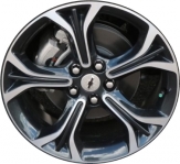 ALY5881U45 Chevrolet Cruze Wheel/Rim Black Machined #42576165