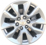 ALY5916U20/5915 Chevrolet Silverado 1500 Wheel/Rim Silver Painted #23376221