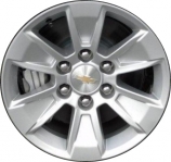 ALY5908 Chevrolet Silverado, GMC Sierra 1500 Wheel/Rim Silver Painted #23376216
